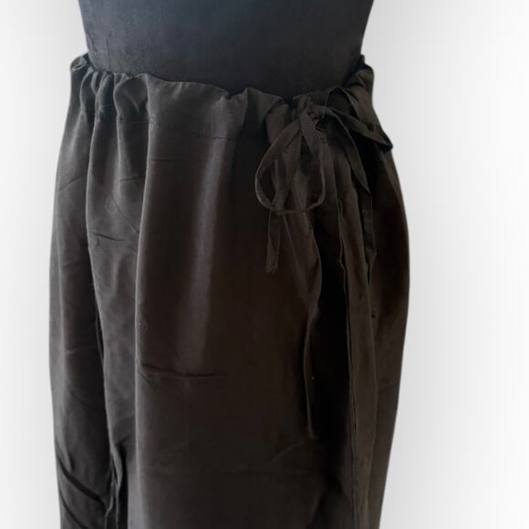 Unbranded Women's Black Drawstring Waist Lightweight SheerTube Skirt Size XS-L - Picture 5 of 12